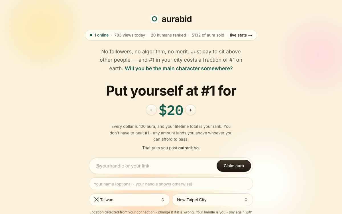 Aurabid as it appeared on 28 Aug 2026