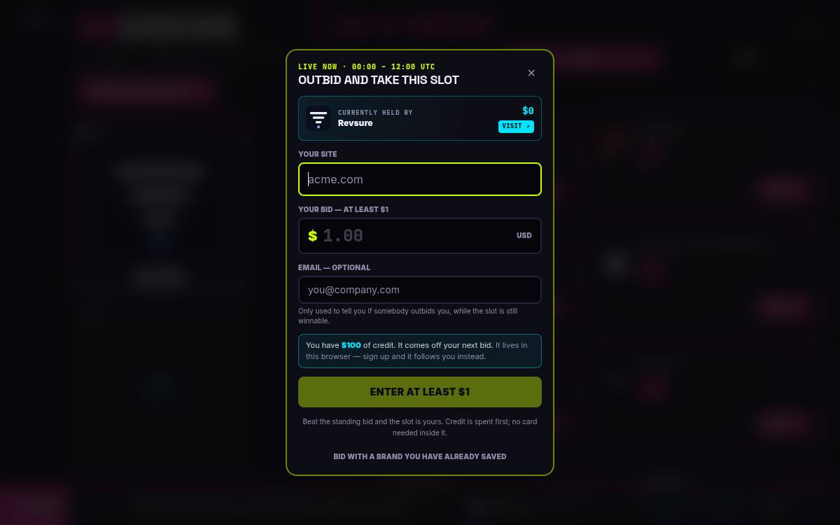 BidSurvivor as it appeared on 11 Oct 2026