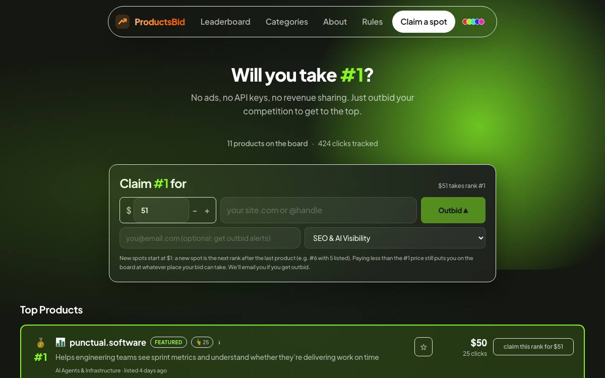 ProductsBid as it appeared on 28 Aug 2026