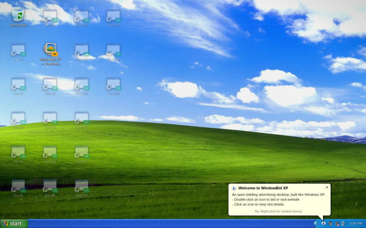 WindowBid XP as it appeared on 11 Oct 2026